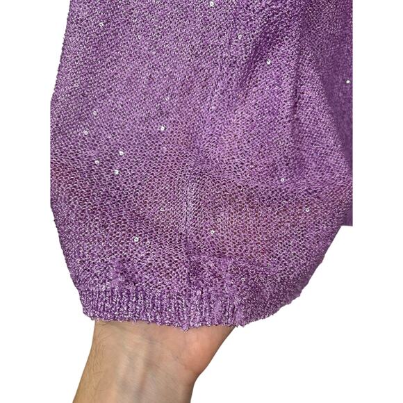 Lovers and Friends Hollis Sequin Embellished Beachy Coastal Party Lavender Small - Picture 6 of 12